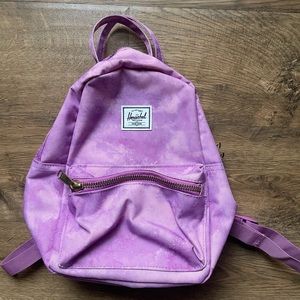 Mini Purple Herschel Backpack Worn Once